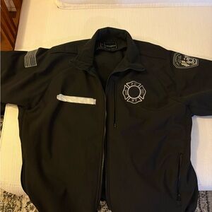 Black Firefighter Performance Jacket
